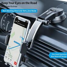 1pc Magnetic Car Phone Holder, Adhesive Foldable Multi-Joint Bracket, 360° Rotating Navigation Phone Mount, Suitable For Windshield & Dashboard, Universal Smartphone Accessory - A - View 7