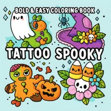 Tatuajes de Terror: Libro de Colorear Divertido y Creativo, Libro de Colorear para Estudiantes, Coloreado DIY, 24 Páginas, Relajante y Acogedor, Regalo de Cumpleaños, Regalo de San Valentín o Aniversario, Vacaciones, Regreso a la Escuela, Incluye Pegatinas Aleatorias. - YX-128 - Ver 14