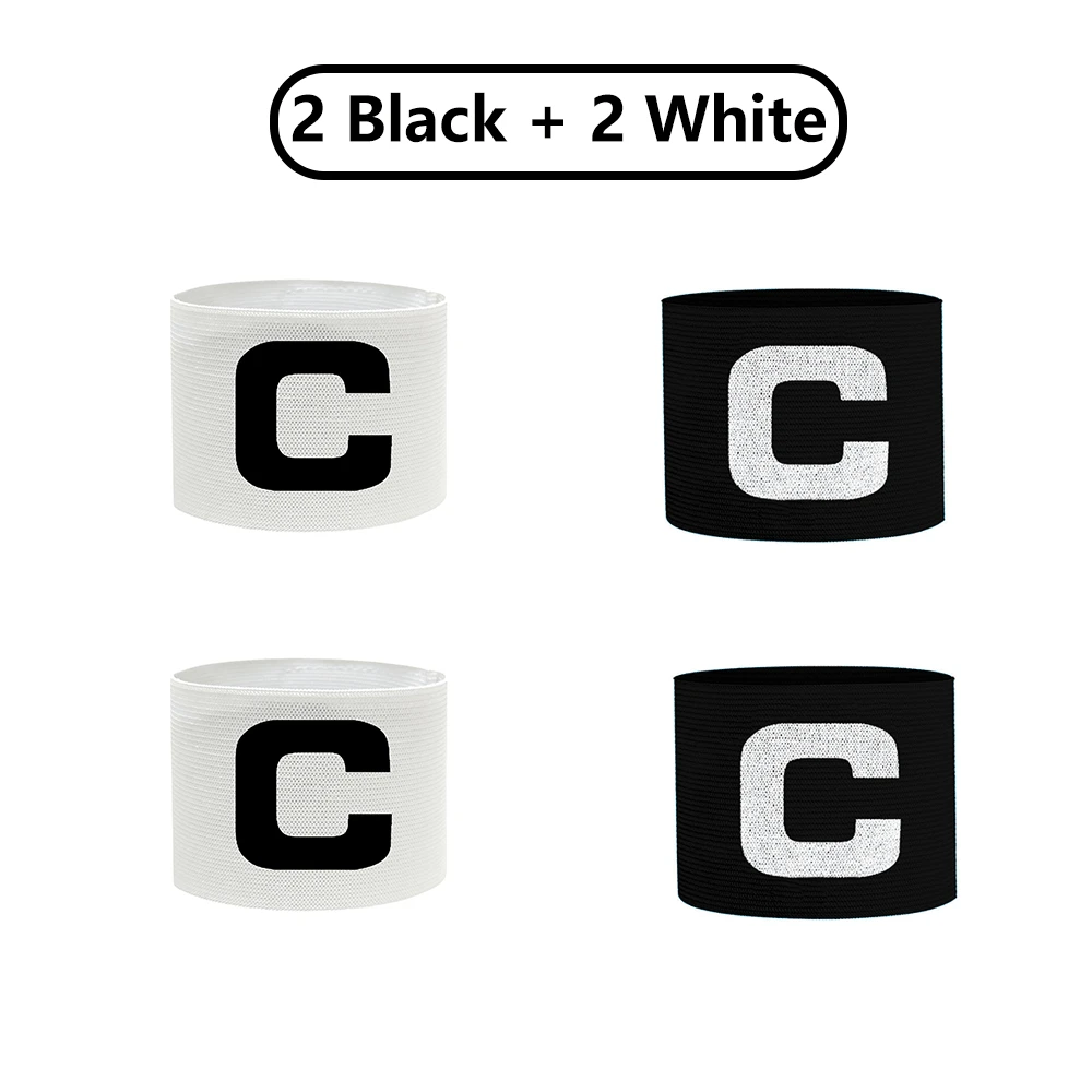 純色 C 型隊長臂章 2 件黑色 + 2 件白色組合,適合不同手臂圍度,出汗或下雨時也能穩固佩戴,耐用抗皺材質,無論激烈比賽或日常訓練都能保持平整如新 - 彩色 - 查看 1
