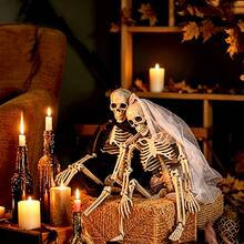 Halloween Skeleton Skeleton Realistic Human Plastic Skeleton Ghost Groom Bride Couple Human Skeleton Decoration Prop - View 6