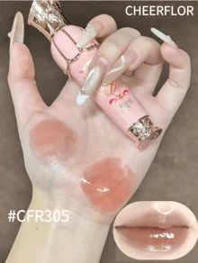 CHEERFLOR 梦幻音乐盒系列唇彩，闪亮妆效，滋润显色，蕴含霍霍巴籽油和牛油果油滋养双唇，持久显色，轻盈液体唇膏，适合日常妆容。 - CFR305 - 查看 11