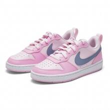 Nike Court Borough Recraft Comfortable And Versatile GS Sporty Casual Low-Top Sneakers, Unisex - Foaming Powder - View 6