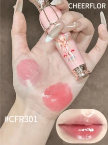 CHEERFLOR 梦幻音乐盒系列唇彩，闪亮妆效，滋润显色，蕴含霍霍巴籽油和牛油果油滋养双唇，持久显色，轻盈液体唇膏，适合日常妆容。 - CFR301 - 查看 11