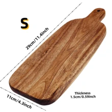 Premium Rectangular Extra-Long Wooden Cutting Board - Kitchen Cutting Board With Creative Handle Serving Board - Functions As Bread Board, Charcuterie Board, Cheese Board, Wooden Board | All-Wood Material | Suitable For Meat, Bread, Cheese, Vegetables And Party Use, Easy To Clean, Essential Kitchen Tool, Perfect Holiday Gift, Cutting Board, Kitchen Accessory, Halloween - Camel - View 13
