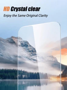 3 Pieces Set, High-Definition Tempered Glass Screen Protector, Scratch Resistant, Waterproof, Dustproof, Mobile Phone Accessory, No Bubbles, Screen Protector Compatible With IPhone 13, Screen Protector Compatible With IPhone. Compatible With IPhone13/14/15/16/16 Plus/16 Pro/16 Pro Max/16/17/17 Air/17 Pro/17 Pro Max/17/17 Air/17 Pro/17 Pro Max. [International Version Non Local Version] - Multicolor - View 4