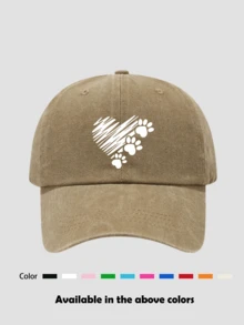 1pc Unisex Printed Vintage Distressed Washed Baseball Cap Duck Bill Hat Sun Hat Dad Hat Trucker Hat, Suitable For Daily Wear, Hiking, Vacation, Fishing, Sun Protection - Multicolor - View 7