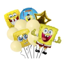 SpongeBob SquarePants New SquarePants Cartoon Anime Party Birthday Party Foil Balloon Decoration Background Supplies - As Shown In the Figure - View 7