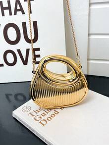 New Acrylic Mini Bag Fashion Evening Bag Chain Shoulder Crossbody Bag - Gold - View 1