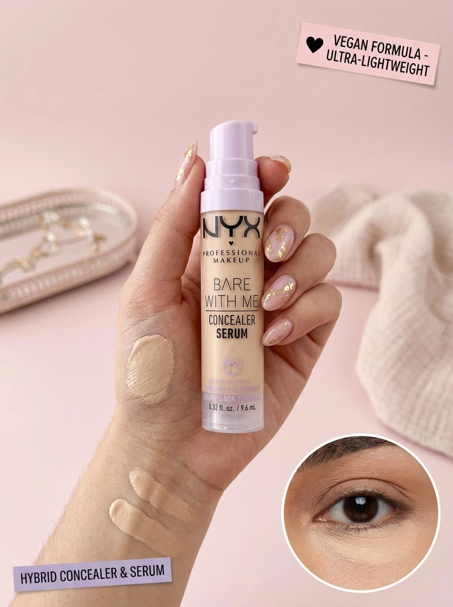 NYX Bare With Me 精华遮瑕膏(金色)(BWMCCS05)0.32盎司/9.6毫升 - Golden (BWMCCS05) - 查看 1