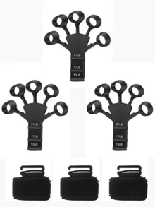 1/2/3 piezas Ejercitador de dedos con resistencia ajustable, entrenador de agarre de mano para entrenamiento de músculos del brazo y la palma, adecuado para atletas y uso diario para mejorar la fuerza de agarre, gimnasio - Multicolor - Ver 11