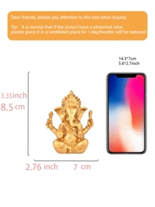 1 Stück Gold Harz Statue Kleine Figur, Heimdekoration, geeignet für Wohnzimmer, Meditationsraum, Yoga-Bereich, Büroschreibtisch, Bücherregal, Altar Tisch Spirituelle Regal Dekoration, Ästhetische Raumdekoration Geschenk - Mehrere Modelle - Übersicht 8