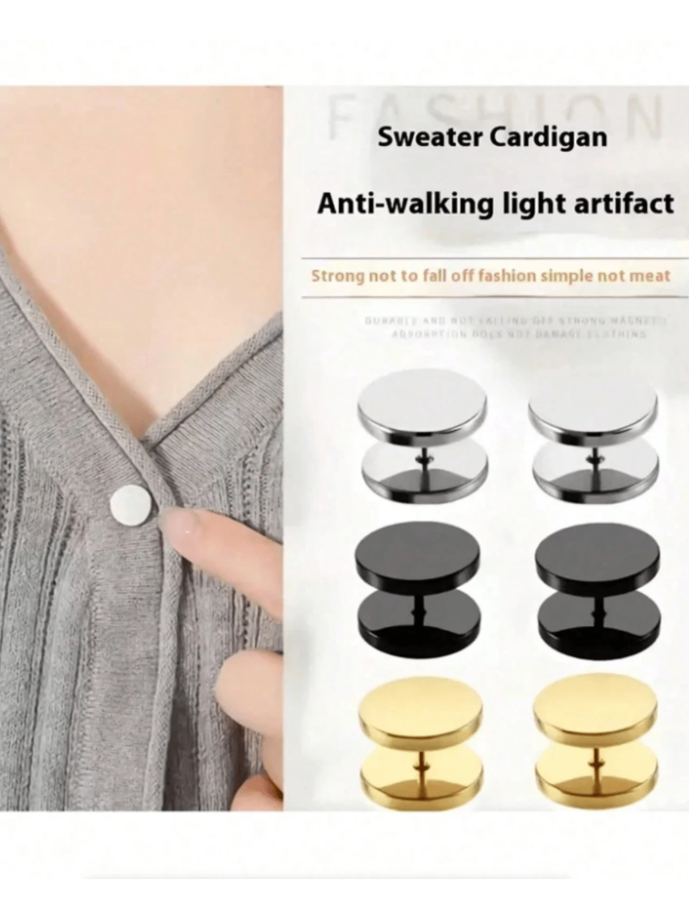 3/9/27pcs Minimalist Spiral Buttons - Non-Slip Buckle, Detachable Design, Suitable For Cardigans, Sweaters, Knitted Tops Tightening - Fashion Decorative Button Accessories, No Sewing Required, Essential Item For Women's Formal And Casual Wear, Wardrobe Must-Have - Multicolor - View 1