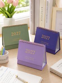 2027年極簡風桌上日曆，每日行程記錄日誌，適合學習與辦公使用，送給朋友的禮物 - 彩色 - 查看 7