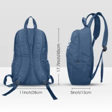 Custom Name Backpack Star Rocket Monogram Print School Bag Back To School Gift Custom Text Lightweight Casual Daypack For All Students - Style 03 - View 5