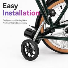 VXM Folding Bicycle Small Cloth Easy-Ride Wheel Bearing Axle Enlarged 80mm Universal Push Wheel - Multicolor - View 6