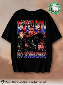 Keith Peterson "No Nonsense" MMA Referee T-Shirt, Fight Night Apparel - 黑色 - 查看 1