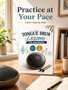 Tongue Drum Tutorial Notebook For Beginners: 62 Simple Songs For Absolute Beginners-Play Without Sheet Music Or Prior Experience School Supplies - Multicolor - View 4