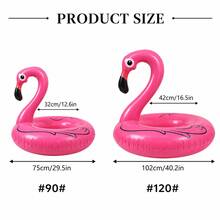 Flamingo Inflatable Pool Floats, Pink Pool Tubes Swim Ring Pools Float, 40 Inch Large Pools Float, Inner Tube Beach Floats For Adults, Blow Up Water Floaties Lounger - Pink - View 5