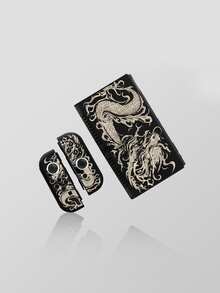 Jemdura, Dragon Element Fashion Black Dragon Pattern Protective Case, Suitable For Switch2 2025, SwitchOLED/Switch N Protective Case, Game Console Storage Bag, Card Slot Base Protective Case, Game Console Accessory Protective Cover, Romantic Surprise Gift Compatible With Switch Players - Multicolor - View 3