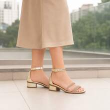 Klicpé Kids Heeled Sandals - 金色 - 查看 11