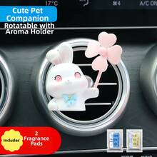 AD Cartoon Animal Windmill Car Air Vent Aromatherapy, Air Outlet Decorative Ornament, Long-Lasting Gentle Fragrance Car Interior Accessory - Pet-friendly Aromatherapy - View 13