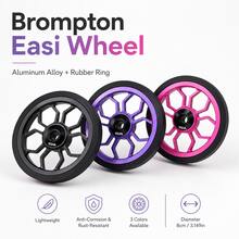 VXM Folding Bicycle Small Cloth Easy-Ride Wheel Bearing Axle Enlarged 80mm Universal Push Wheel - Multicolor - View 1