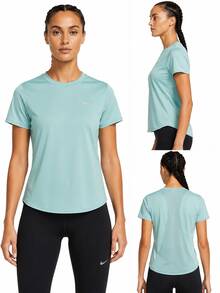 Nike SWIFT DRI-FIT Women's Quick Dry Short Sleeve Running T-Shirt - Green - View 2