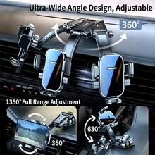 1pc Magnetic Car Phone Holder, Adhesive Foldable Multi-Joint Bracket, 360° Rotating Navigation Phone Mount, Suitable For Windshield & Dashboard, Universal Smartphone Accessory - A - View 5