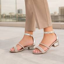 Klicpé Kids Heeled Sandals - 銀色 - 查看 3