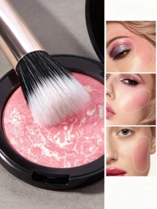 Set de 15 piezas de brochas de maquillaje con mango dorado champán, cerdas sintéticas suaves para polvo, rubor, base, contorno, sombra de ojos, difuminado y cejas, kit completo de maquillaje facial, herramienta de belleza profesional para maquillaje diario y de salón - Multicolor - Ver 10