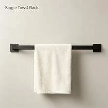 1pc 50cm Towel Bar, No-Drill Towel Rack, Bathroom Towel Bar, Adhesive Wall-Mounted Towel Storage Rack, Toilet Wall-Mounted Shelf, Bathroom Storage And Organization, Hardware Accessories, Cabinet And Storage, Home Goods - Multicolor - View 4