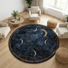 1pc Starry Sky Pattern Floor Mat, Bathroom Mat, Bathroom Rug, Door Mat, Small Rug, Carpet, Floor Mat, Home Decor, Area Rug, Outdoor Mat, Home Decor, Area Carpet, Bedroom Rug, Washable Carpet - Multicolor - View 4