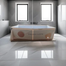 1pc Foldable Multi-Functional Bathtub, Portable Small Bathtub, Shower Basin, Suitable For Indoor And Outdoor Use, Ideal For Travel, Yard And Pet Use, All Seasons; Moderate Size, Comfortable And Thoughtful, - A - View 7