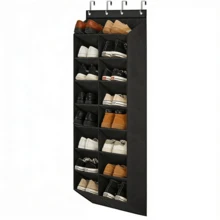 Over-The-Door Hanging Storage Rack, Durable Oxford Fabric Material, Organizes 20+ Pairs Shoes Boots Sneakers Heels, Space-Saving Closet Organizer, Perfect Gift For Home Organization - View 14