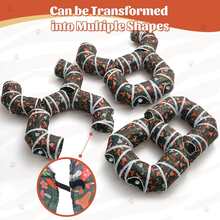 Indoor Entertainment Cat Tunnel, Tear-Resistant Cat Play Tube With Interactive Ball, Foldable Pet Tube For Cats, Puppies, Rabbits Outdoor Exercise (8-Shaped, S-Shaped) - Multicolor - View 6