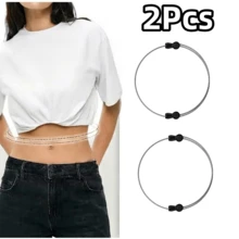 1/2/3/4/6/8 cái đai thắt lưng điều chỉnh eo co giãn cho áo và quần, tùy chỉnh độ dài vừa vặn, phù hợp cho áo sơ mi, áo thun, chân váy, sửa nhanh quần áo, dùng cho hằng ngày và dịp trang trọng, tôn dáng tổng thể - Nhiều màu - Xem 15