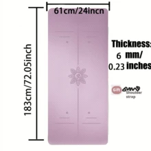 1件防滑瑜伽墊 皮拉提斯墊 高密度健身墊 家用健身配件 適用於居家健身房 運動健身器材 體操 走路墊 運動墊 健康居家運動 高品質 - 彩色 - 查看 9