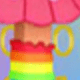 Pegatina redonda de Roblo Girl (original)