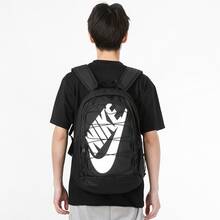 Nike Hayward Lace-Up Logo Fabric Sporty Backpack/Shoulder Bag, Regular Style, Unisex, Black - Black - View 3