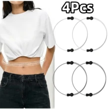 1/2/3/4/6/8 cái đai thắt lưng điều chỉnh eo co giãn cho áo và quần, tùy chỉnh độ dài vừa vặn, phù hợp cho áo sơ mi, áo thun, chân váy, sửa nhanh quần áo, dùng cho hằng ngày và dịp trang trọng, tôn dáng tổng thể - Nhiều màu - Xem 21