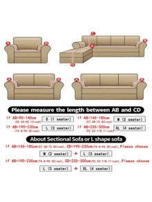 L型轉角沙發套，兩件式牛奶絲布料彈性沙發套，適用於2+3/3+3/3+4/4+4座沙發，家具保護套，柔軟沙發躺椅彈性L型沙發套 - 灰色 - 查看 3