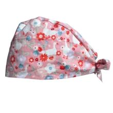 Gorra de trabajo con estampado de flores de dibujos animados lindos, de fibra de poliéster, para deportes y uso doméstico, para todas las estaciones - tapa de cola - Ver 12