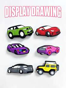 38 Pieces / Sets. A Set Of Automotive Series Shoe Decorations, Suitable For DIY To Make Shoes With Holes. It Is An Excellent Gift For Friends. - Multicolor - View 9