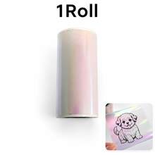 Transparent Pearlescent Self-Adhesive Thermal Paper For T02/M02X/M02L Mini Thermal Printers, Transparent Colored Self-Adhesive Paper (53Mm) Transparent Stickers, Mini Printer Stickers For Photos, Lists, Stickers, Notes - View 14