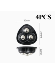 8-Piece Set And 4-Piece Set, Available In Three Colors, With High-Quality Heavy-Duty Swivel Wheels - Smooth 360 ° Rotation, Super Adhesive Self-Adhesive Wheel Set, Easy To Move On Storage Boxes, Furniture, Trash Cans, And Coffee Tables. - A - View 9