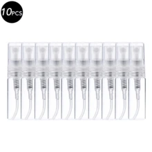 1/5/10/20 piezas Botellas de spray de perfume recargables mini, contenedores de almacenamiento de líquidos cosméticos transparentes con bomba de spray (3ML/5ML/10ML) - transparente - Ver 12
