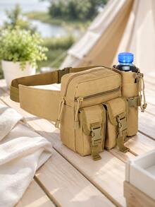 Multifunktionale Hüfttasche, taktische Bauchtasche mit Wasserflaschenhalter, Mehrfach-Taschen Hüftgürtel-Tasche für Männer und Frauen, verstellbare Outdoor-Hüfttasche, Crossbody-Brusttasche, Handy-Tasche für Wandern, Camping, Radfahren, Motorrad, Reisen - A - Übersicht 15