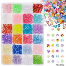 Kit Completo de Caixa 24 Potinhos Strass para Nail Art com Caneta Strass - Mermaid Magic - Visão 4