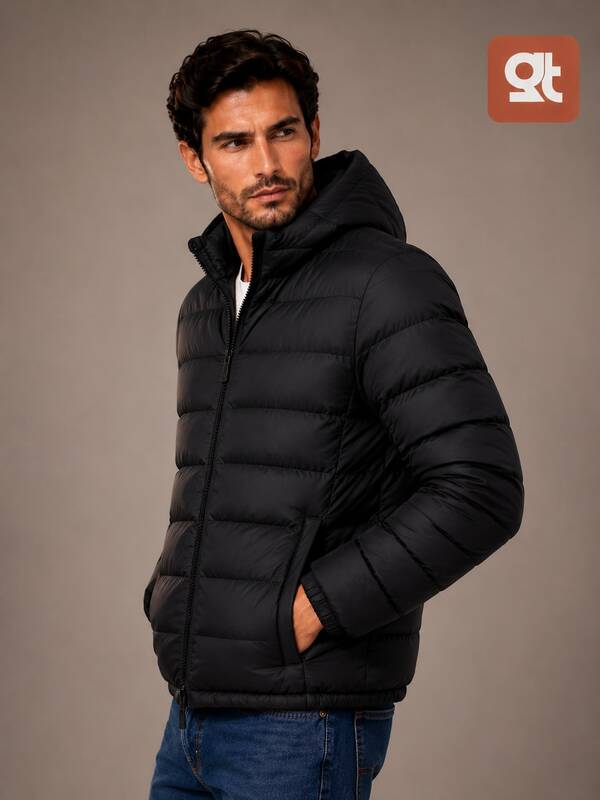 Jaqueta Puffer De Frio Intenso Blusa Impermeável Inverno Preto - G