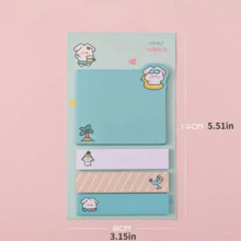 1-4pcs 80 Sheets Creative & Exquisite Animal Sticky Notes, Back To School, School Supplies, School, Sticky Notes, Aesthetic Stationery, Stationery - Multicolor - View 14